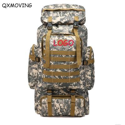 China QXMOVING Tactical Large Capacity 80L Outdoor Waterproof Super Travel Military Backpack for sale