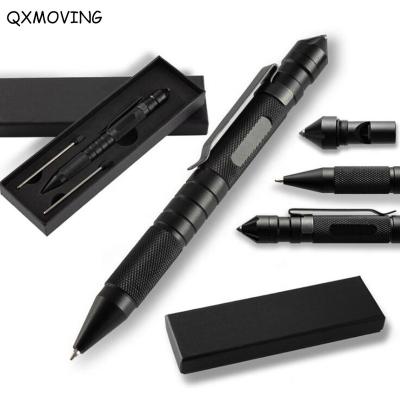 China QXMOVING Aluminum Tactical Breaker Emergency Survival Gear Pen For Writing And Self Defense With Glass Breaker for sale