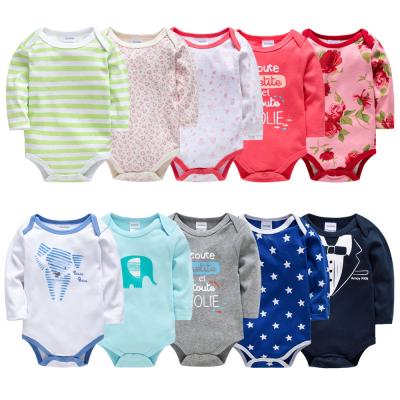 China Lovely New Cartoon Baby Rompers Button Floral Newborn Baby Romper Wholesale Cute Snap Custom Baby Rompers for sale