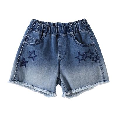 China Wholesale Breathable Clothing Top Selling Baby Boy And Girls Jeans Printed Shorts Girls Abbreviations Summer for sale