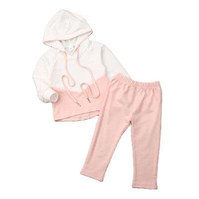 China Factory Direct Selling Casual Children'S Autumn Children'S Sweater Girls Two-piece Hooded Costume for sale