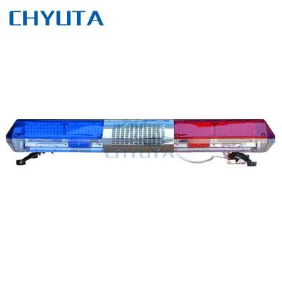 China Car roof firefighting security/ambulance/police led lightbar flashing red and blue warning light with siren emergency led lightbar strobe for sale