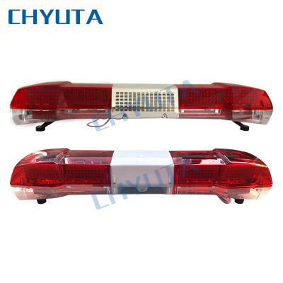 China Safety / Ambulance / Firefighting red emergency lightbar 47 inch led fire truck warning light traffic super bright safty led lightbar with siren speaker for car for sale