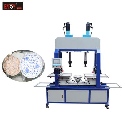 China Printing Shops High Quality 2 Color Ceramic Bowl Pad Printing Machine For Bowl Soup Dish Ceramic Tableware en venta