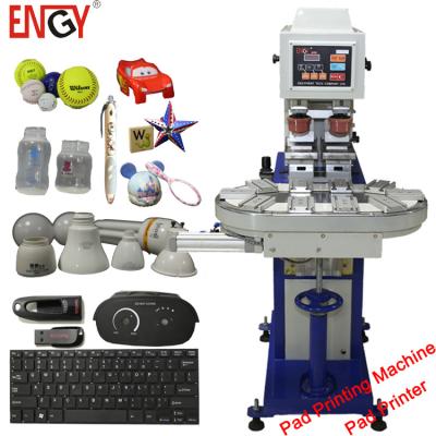 China Printing shops maker two color automatic pad pad desktop printer for toys golf ballfor / led bulb pad printing machine price en venta