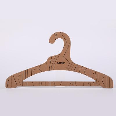 China FSC Eco Friendly Eco Friendly Wholesale Recycled Craft Paper Hangers Stand Up Coat for sale