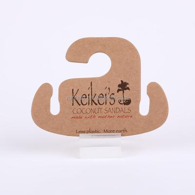 China Dongguang Eco-friendly Custom Printed Paper Slippers Hangers for sale