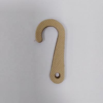 China FSC Factory Price Eco-Friendly Wholesale Price Recycled Kraft Paper Hooks Card J Shape Paper Hooks For Plastic Bag Packing for sale