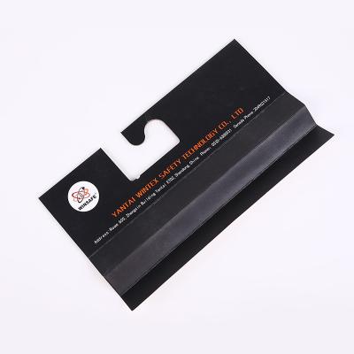 China Recycled Black Paper Hanger Cardboard Recycle Paper Fabric Swatch Hangers For Textile Sample Display for sale