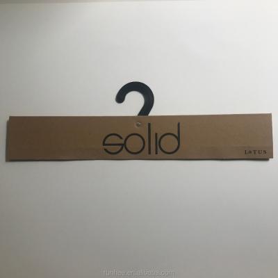 China Recycled Hanger Craft Paper Clip Hanger with Customized Logo and Printing on Plastic Cloth Hook Cloth Header Card for sale