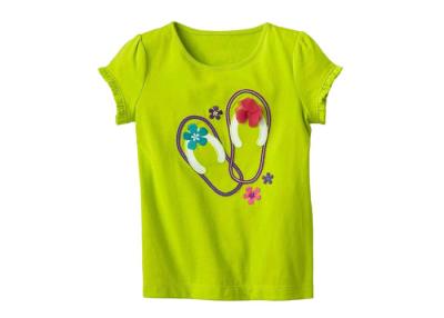 Chine Tees-shirt de douille d'enfants de mode les demi 180 grammes de GV/peuvent/certification de Cma à vendre