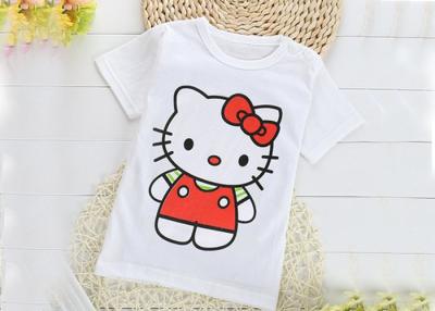 China Breathable Crew Neck Infant Toddler T Shirts 0.16 Kg Silk Screen Printing for sale