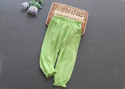 Chine La couleur verte d'enfants de pantalon élastique anti-rétrécissement de voie s'appliquent à la petite fille à vendre