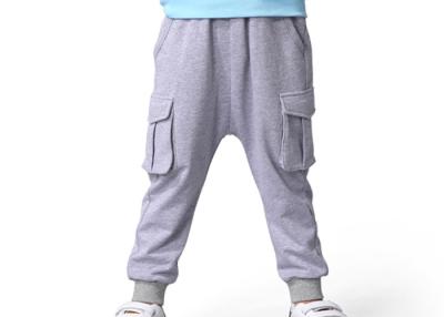 China Plus Size Tight Kids Track Pants With Two Big Pockets Knitted Fabric for sale