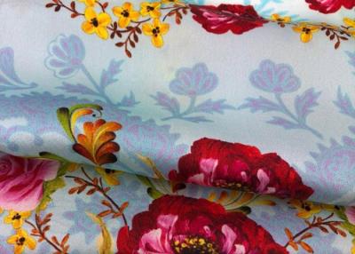 China Eco Friendly Floral Printed Silk Fabric Shrink Resistant 140 Cm Width for sale