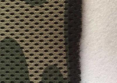 China 3d Spacer Mesh Camouflage Polyester Fabric Elastic Warp Apply To Garment for sale