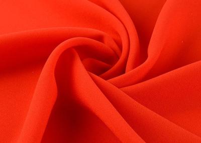 China Pure / Crinkle Silk Chiffon Fabric Weight 120 Gsm High Elastic Crepe Count for sale