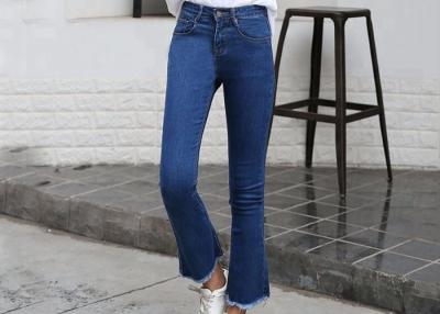 China Fashion Style Elasticity Womens Flare Jeans Skinny Anti Static / Pilling for sale