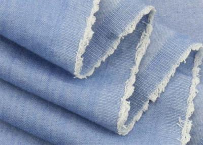 Chine Tissu tissé de denim de bout droit teint par plaine de sergé avec la couleur adaptée aux besoins du client fusible de Spandex à vendre