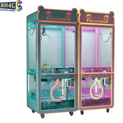 China High Returns Custom Doll Selling Thrust Arcade Games Coin Operated Prize transparent Crane Kit Toy Mini Claw Machine for sale