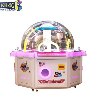 China 2022 MDF+Tempered Glass Kiddie Coin Operated Kiddie's Dig Candy Vending Claw Prizes Game Coin Operated for sale