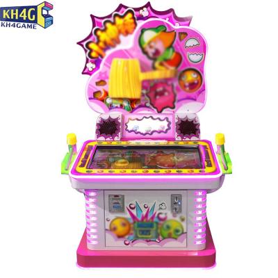 China MDF+Tempered Glass Coin Operated 2 Players Capsule Vending Video Hit Redemption Kids Hammer Game Machine Tablero Arcade Of King for sale