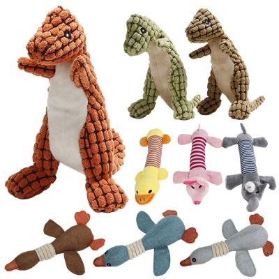 China Viable Puppy Teething Toys Squeaky Plush Dog Toy Duck Natural Fetching Retrieving Squeaky Pet Toy for sale