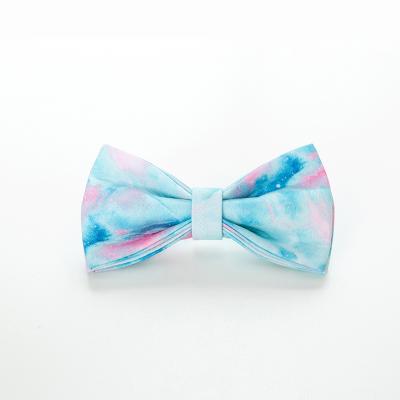 China Blue Pet Cat Bow Ties Dog Accessories Bowtie Collar Dog Bow Tie Luxury New Fashion Wholesale Viable for sale