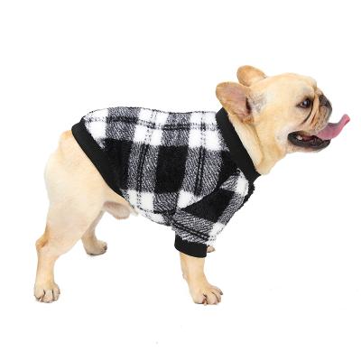 China Sustainable New Fashion Plaid Ropa Para Perros Por Mayoreo Dog Jackets Winter Pet Clothes Big Dog Clothes Fall for sale