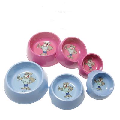 China Viable hot sale fashion wholesale pet supplies multicolor pet food bowl plastic pet bowl for sale