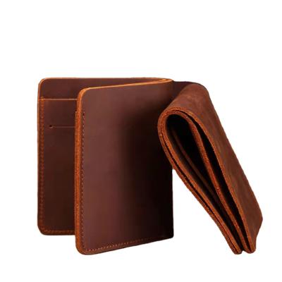 China Retro Waterproof New Style Wallet Genuine Leather Thin Card Holder for sale