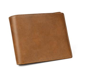 China High Quality Retro Card Holder Wallet Waterproof Genuine Leather Purse Scratch-resistant and Abrasion-resistant for sale