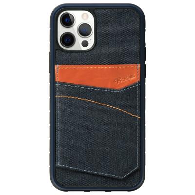 China Factory Price Waterproof Phone Denim Case In Sale Soft TPU Leather Back Cover Case For Samsung iPhone12 13 for sale