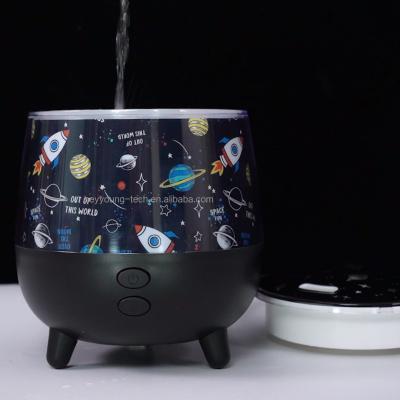 China Household Humidifier Diffuser V Ultrasonic Projector Projection Lamp and USB Humidifier Projection Humidifiers for sale