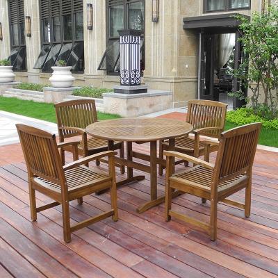 China Fashionable Wholesale Wooden Table Pool Chair Garden Patio Teak Outdoor Furniture for sale