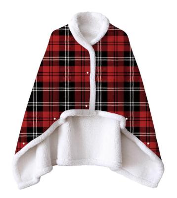 China Microfiber Fleece Fleece Wearable Wearable Warm Winter Sherpa Soft Cozy Blanket for sale