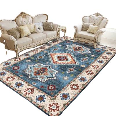 China Washable Modern Printed Microfiber 3d Printed Living Room Boho Persian Carpets Velvet Crystal Anti Slip Washable Bedside Area Rug for sale