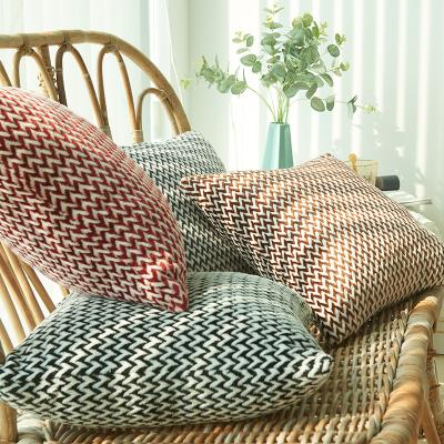 China Unique Nordic Design Luxury Home Decor Design Sofa Seat Couch Bed Bohemian Knittted Velvet Decor Stock Boho Pillow Cover Cushion Cover Nondisposable for sale