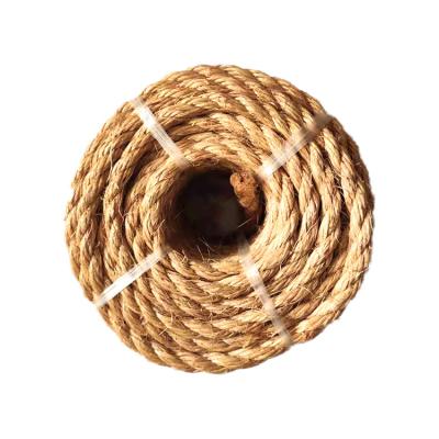 China Degradation Factory Price Natural Hemp Rope Wear Resistance Hemp Rope Natural Environmental Gardening Sisal Hard Strong Rope for sale