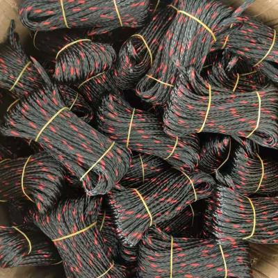 China High Abrasion Resistance Fishmouth Floats 8mm Hollow Rope Black Green Floats Reling for sale