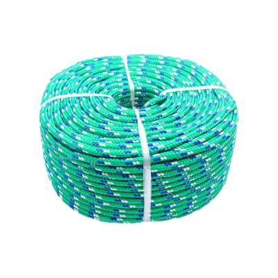 China The service life is long and firm diamond braid rope polyester polypropylene woven polypropylene rope by firm long life high strength nylon for sale