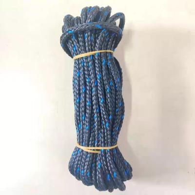 China Supplier 12 Braided Strands PE Hollow Rope Fishing Boat PE Rowing Rope Eco-Friendly for sale