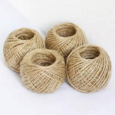 China High Tensile Strength Natural Brown Jute Twine Rope For Crafts Gift Wrapping Wrapping, Gardening for sale