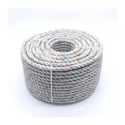 China High abrasion resistance Manufacturer customized high quality PP three - strand rope offshore operation special polypropylene rope. for sale