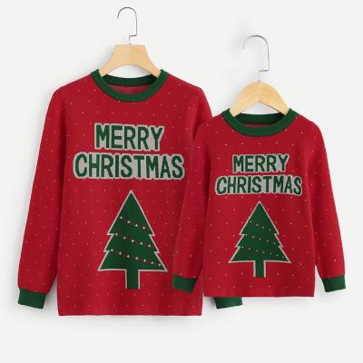 China Breathable Christmas 2021 New Family Sweater Winter And Autumn New Family Knit Sweater Christmas for sale