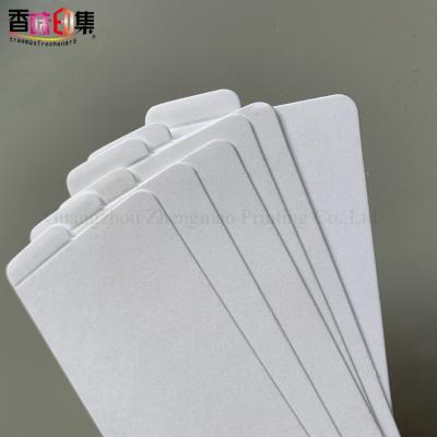 China Scent Trial or For Scented Cards Menthol Card Paper Mint Scented Blotting Paper Strips Scent Trial Logo Engraving for sale