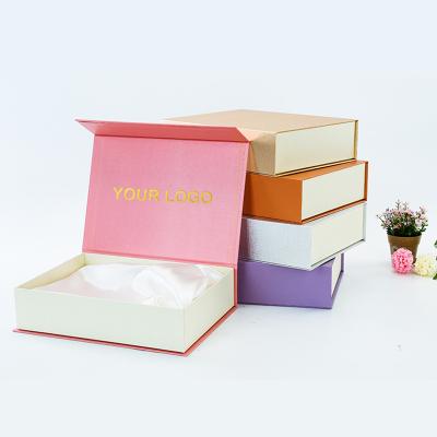 China Recycled Materials Logo Storage Boxes Baby Shower Gift Box Gift Box Custom Clothes for sale