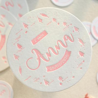 China Cheap Cardboard Coasters Custom Viable Round Christmas Cup Coasters Bulk Empty Coasters With Logo for sale