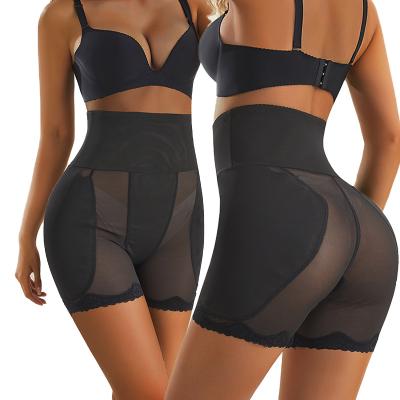 China Binnys Antibacterial Women High Waist Foam Hip Padded Buttocks Butt Pads Compression Crotch Plump Postparto Plus Size Waist Wrap Shaper Shorts for sale