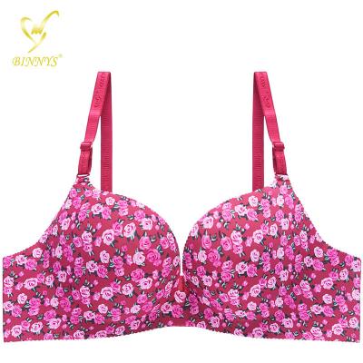 China Binnys Sujetador Sostenes Soft QUICK DRY Adjustable Comfortable One Piece Padded Seamless Ladies Bra Push Up Bras For Women for sale